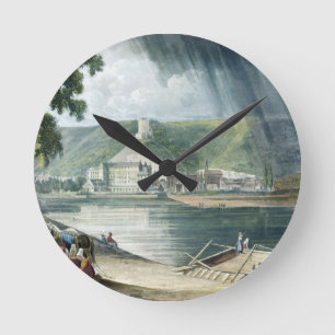 La Roche, from 'Views on the Seine', engraved by T Round Clock