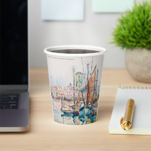 La Rochelle (1911) painting by Paul Signac Paper Cups