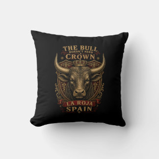 La Roja Spain Bull Football Fan Cushion