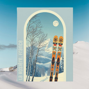 La Rosière France ski holiday Postcard