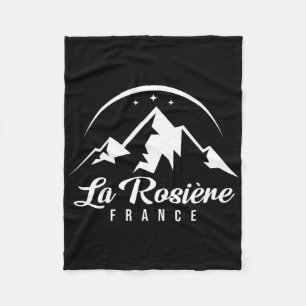 La Rosière France Ski Resort Skiing Snowboarding S Fleece Blanket
