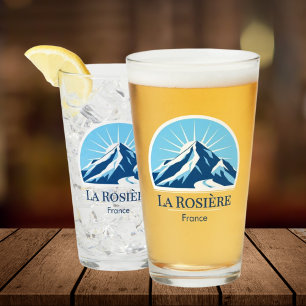 La Rosière France ski resort souvenir  Glass