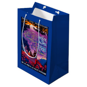 La Route Des Alpes Vintage PosterEurope Medium Gift Bag