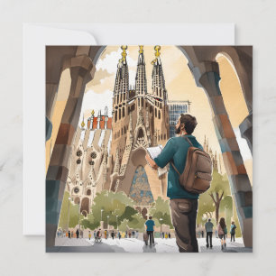 La Sagrada Familia, Barcelona Holiday Card