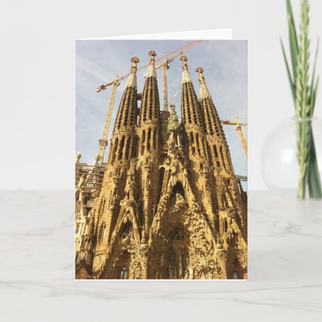 La Sagrada Familia, Barcelona, Spain Card (Front)