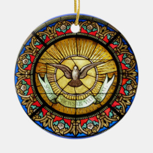 La Sainte-Chapelle  Stained glass window Ceramic Tree Decoration