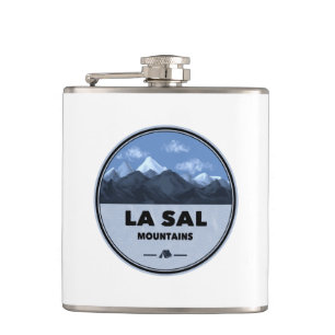 La Sal Mountains Utah Camping Hip Flask