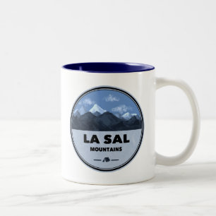 La Sal Mountains Utah Camping Two-Tone Coffee Mug