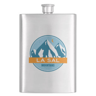 La Sal Mountains Utah Hip Flask