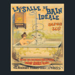 La Salle de Bain Ideale 1900 Art Nouveau Poster<br><div class="desc">Great quality poster featuring a 1900 Art Nouveau advertisement for La Salle de Bain Ideale ( the ideal bathroom) Richard Lenoir Paris. Illustrated by Raymond Tournon.</div>