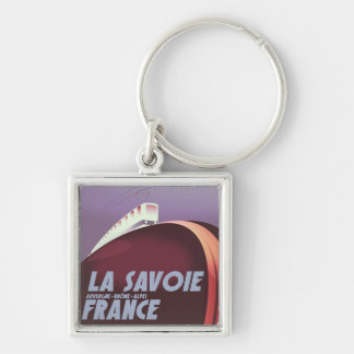 La Savoie Auvergne-Rhône-Alpes travel poster. Key Ring