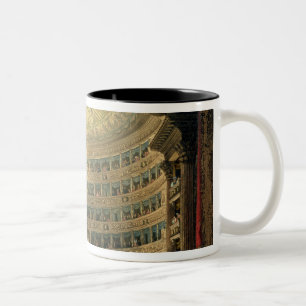 La Scala, Milan, during a performance Two-Tone Coffee Mug