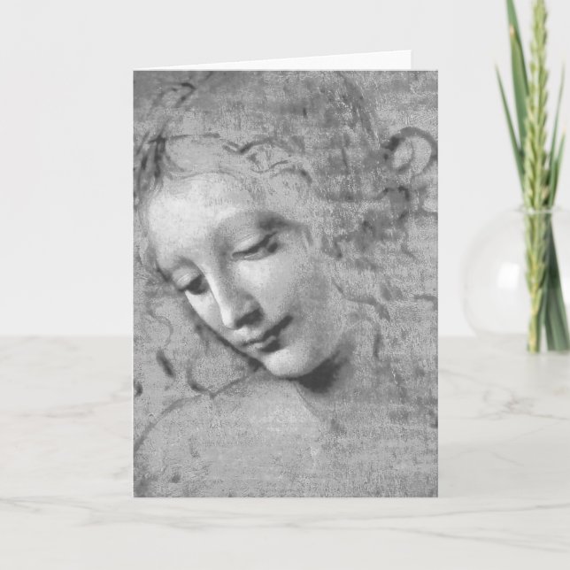 La Scapigliata by Leonardo da Vinci Card (Front)