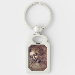 La Scapigliata - da Vinci - c1508 Key Ring