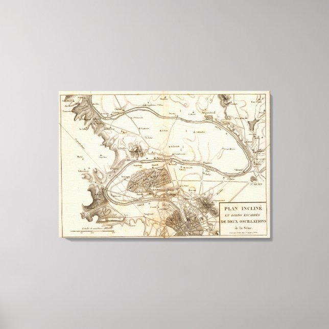 La Seine Canvas Print (Front)