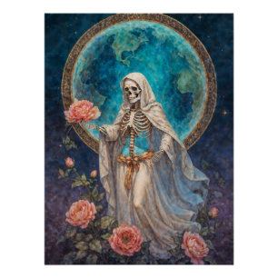 La Señora de las Estrellas Caídas Santa Muerte Poster