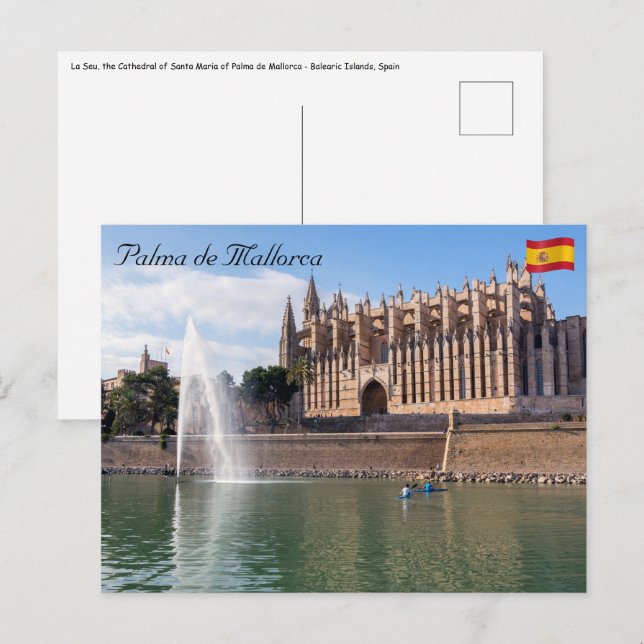 La Seu, the Cathedral of Palma de Mallorca - Spain Postcard (Front/Back)