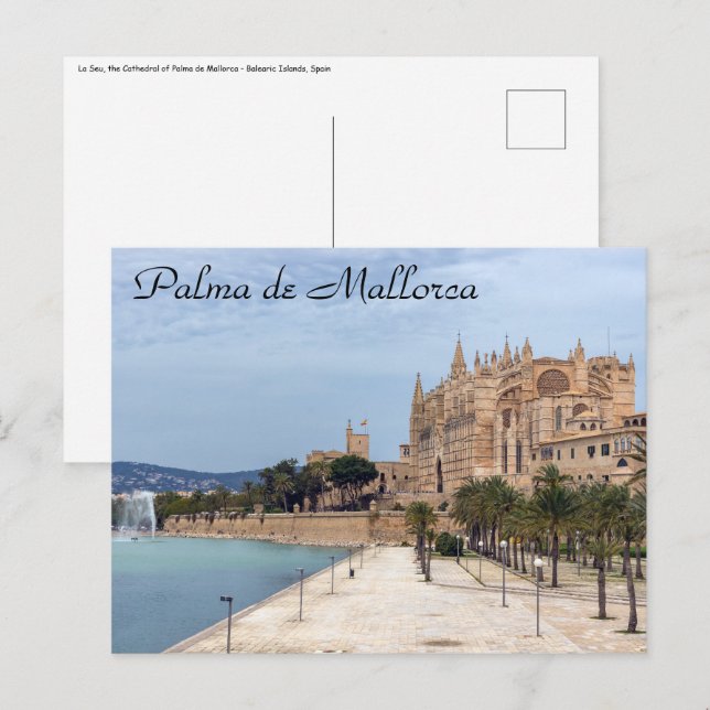 La Seu, the Cathedral of Palma de Mallorca - Spain Postcard (Front/Back)