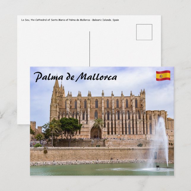 La Seu, the Cathedral of Palma de Mallorca - Spain Postcard (Front/Back)