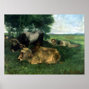 La Siesta Pendant la saison des foins , 1867, Poster