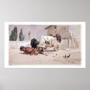 La Siesta: Scene in the Eastern Pyrenees, 1872 (w/ Poster