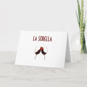LA SORELLA (sister) ITALIAN BIRTHDAY Card