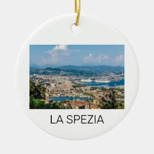 La Spezia Cityscape Liguria Italy Holiday Souvenir Ceramic Tree Decoration