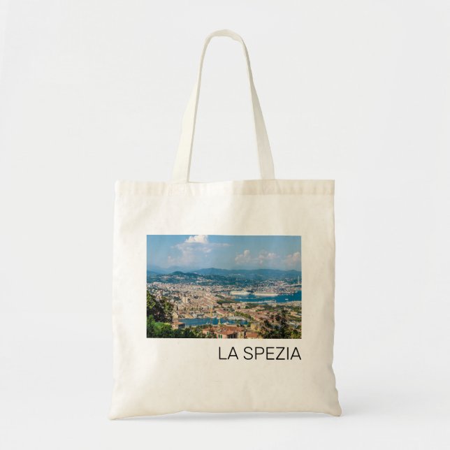 La Spezia Cityscape Liguria Italy Holiday Souvenir Tote Bag (Front)
