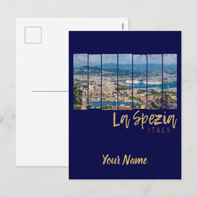 La Spezia Liguria Italy Vintage Souvenir Holiday Postcard (Front/Back)