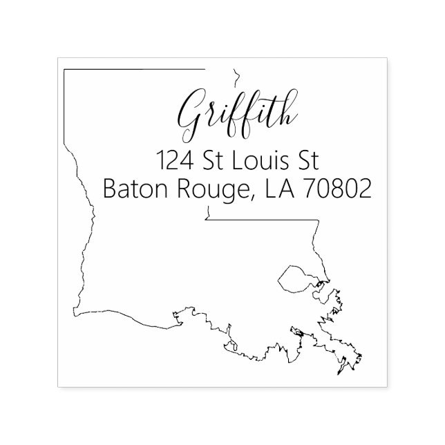 LA | State of Louisiana Return Address Stamp (Design)