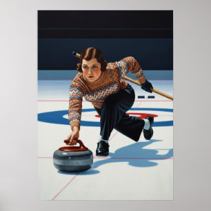 LA STRATÈGE DU CURLING (The Curling Strategist) Poster