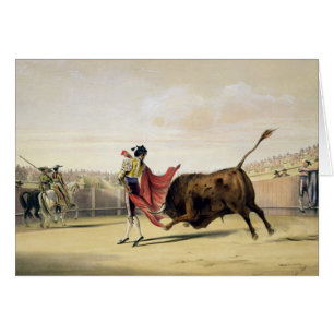 La Suerte de la Capa, 1865 (colour litho)