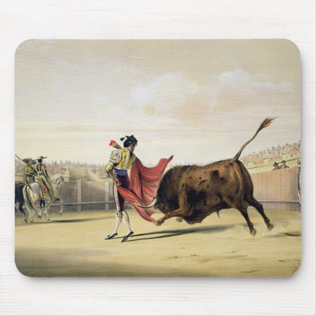 La Suerte de la Capa, 1865 (colour litho) Mouse Mat (Front)