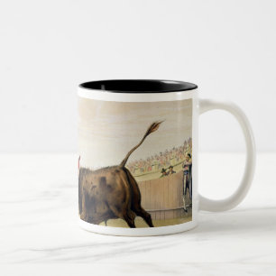 La Suerte de la Capa, 1865 (colour litho) Two-Tone Coffee Mug