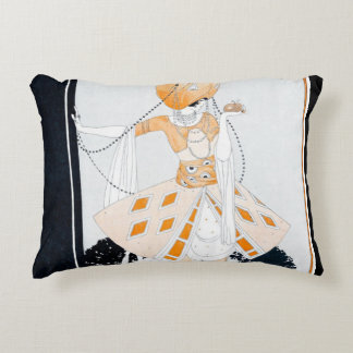 La Sultane - Vintage Fashionable Art Deco Lady Decorative Cushion