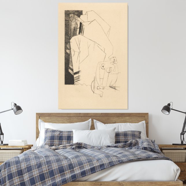 La Synagogue Canvas Print (Insitu(Bedroom))