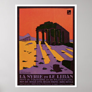 La Syrie et Le Liban (Syria and Lebanon) Poster