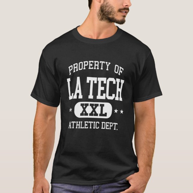 LA Tech Retro Athletic Property Dept  1 T-Shirt (Front)