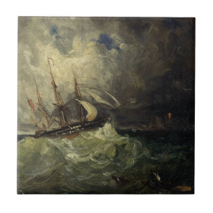 La Tempête – Félix Ziem Tile