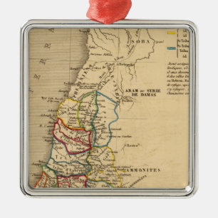 La Terre Sainte partagee en 12 tribus Metal Tree Decoration