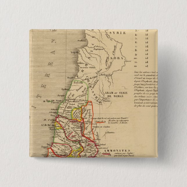 La Terre Sainte sous Salomon 15 Cm Square Badge (Front)