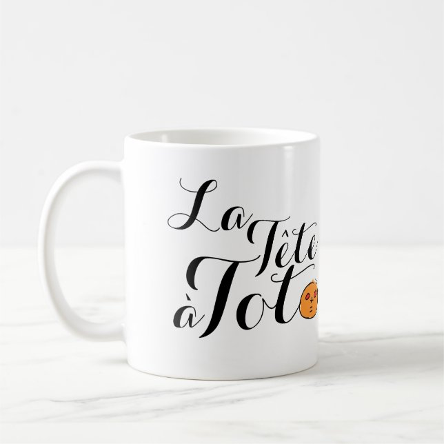 La Tête à Toto Funny Math Jokes for Kids Mug (Left)