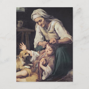 La Toilette Domestique', 1670-75 Postcard