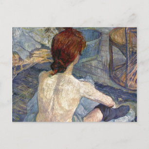 La Toilette Rousse - Toulouse-Lautrec Painting Postcard