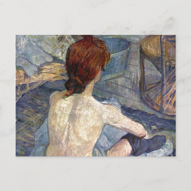 La Toilette Rousse - Toulouse-Lautrec Painting Postcard (Front)