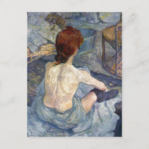 La Toilette Rousse - Toulouse-Lautrec Painting Postcard