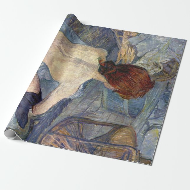 La Toilette Rousse - Toulouse-Lautrec Painting Wrapping Paper (Unrolled)