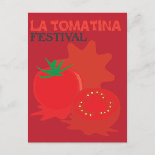 La Tomatina Festival Postcard