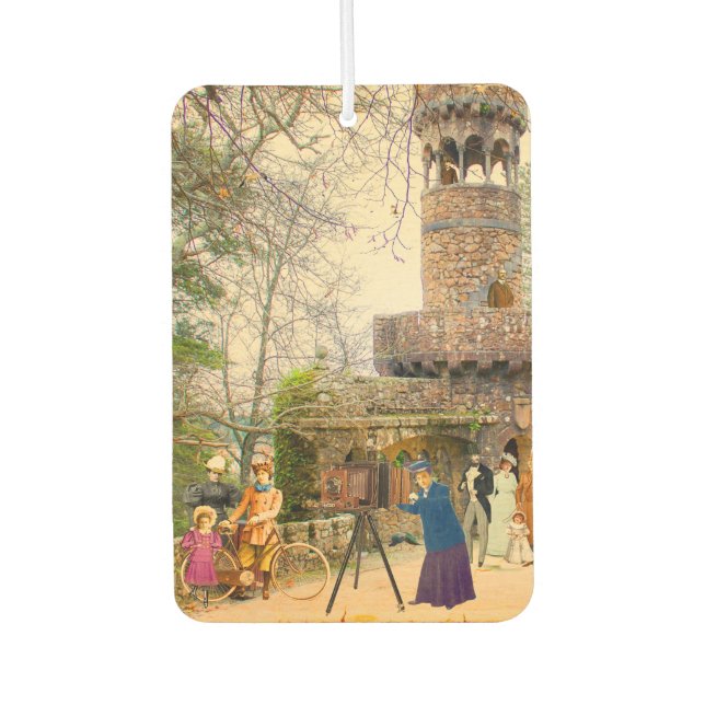 La torre de la Quinta da Regaleira (Portugal) Car Air Freshener (Front)