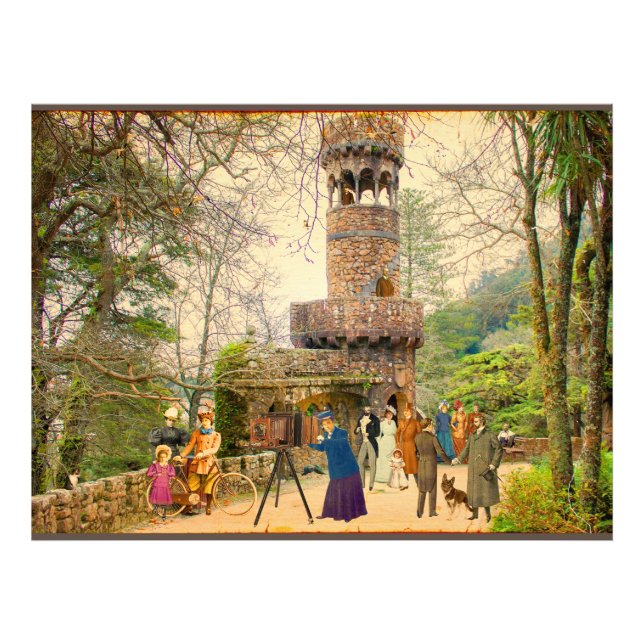 La torre de la Quinta da Regaleira (Portugal) Photo Print (Front)